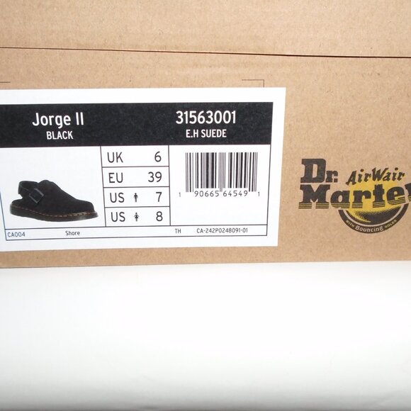 Dr. Martens Jorge II Suede Slingback Mules New in Box M7/W8,EU39 - Picture 2 of 7